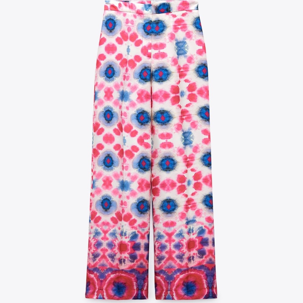 Zara high waisted pants with wide legs